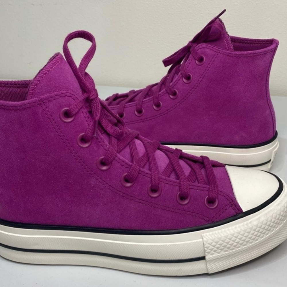 Converse A11143C Chuck Taylor Hi Platform Womens Sneakers Violet US Size 7. New - Picture 2 of 8